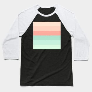 Crystal Lines Of Pastel Orange and Green Baseball T-Shirt